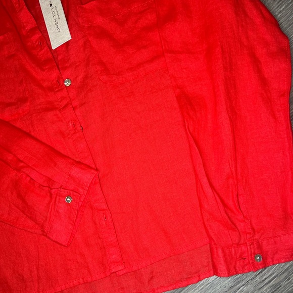 Rachel Zoe Scarlet Linen Shirt - Picture 4 of 11